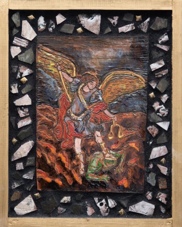 St. Michael the Archangel in Battle Retablo