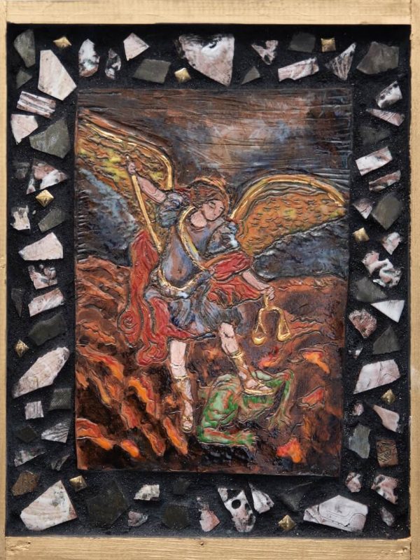 St. Michael the Archangel in Battle Retablo