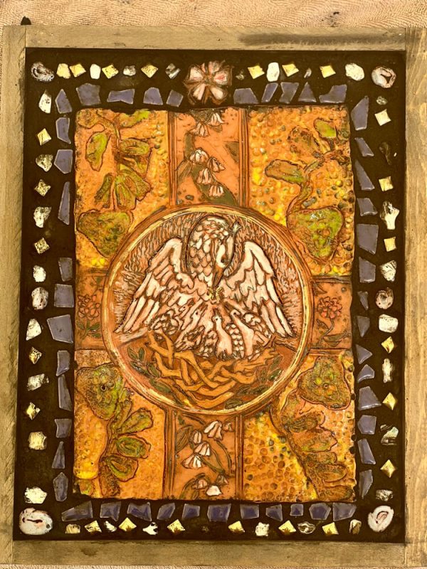 The Pelican Feeds Her Young Retablo