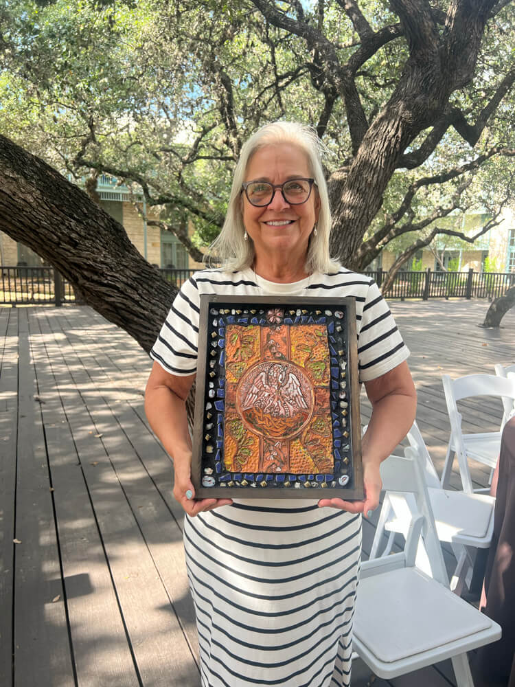 The Pelican Feeds Her Young Retablo - Image 2