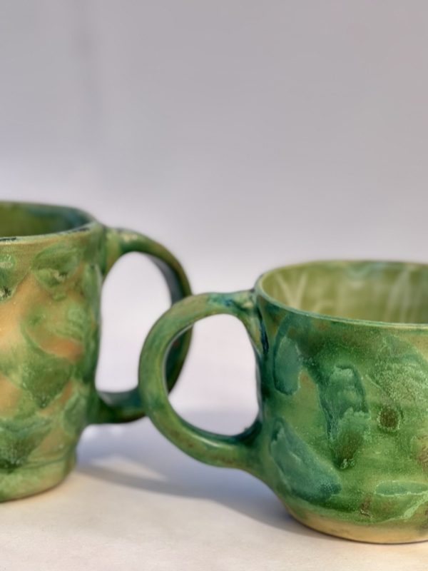 Turquoise Flat Pattern Tea/Latte Mug