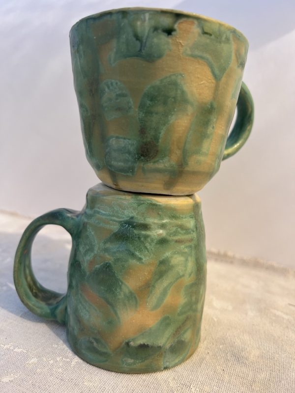 Turquoise Flat Pattern Tea/Latte Mug - Image 2