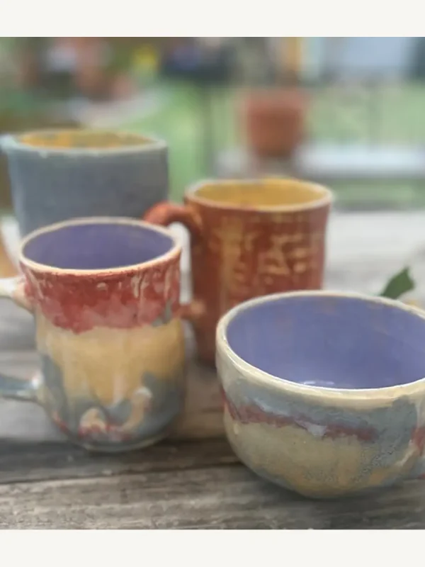 Sunset coffee cups